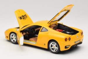Ferrari 360 Modena 25 Jahre FMC Geel Bburago 1:18 3358-Y1 Metaal — afbeelding 5 van 8