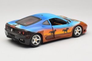 Ferrari 360 Modena Bracio Gotz Running Horses Livery Bburago 1:18 3358-B1 Metaal — afbeelding 3 van 8