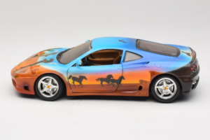 Ferrari 360 Modena Bracio Gotz Running Horses Livery Bburago 1:18 3358-B1 Metaal — afbeelding 4 van 8