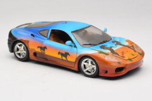 Ferrari 360 Modena Bracio Gotz Running Horses Livery Bburago 1:18 3358-B1 Metaal — afbeelding 6 van 8