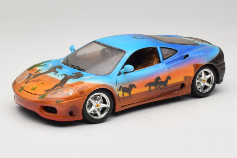 Ferrari 360 Modena Bracio Gotz Running Horses Livery Bburago 1:18 3358-B1 Metaal