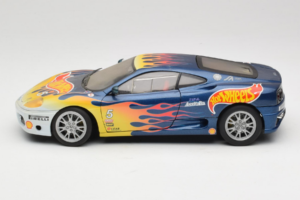 Ferrari 360 Modena Challenge #5 Hot Wheels Purple Fire Livery 1999 Bburago 1:18 29619 Metaal — afbeelding 4 van 8