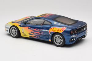 Ferrari 360 Modena Challenge #5 Hot Wheels Purple Fire Livery 1999 Bburago 1:18 29619 Metaal — afbeelding 7 van 8