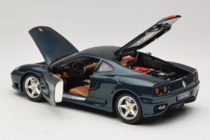 Ferrari 360 Modena Donkergroen Metallic Bburago 1:18 3358-G2 Metaal — afbeelding 4 van 7
