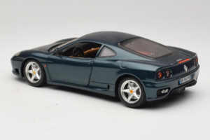 Ferrari 360 Modena Donkergroen Metallic Bburago 1:18 3358-G2 Metaal — afbeelding 6 van 7