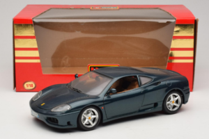 Ferrari 360 Modena Donkergroen Metallic Bburago 1:18 3358-G2 Metaal — afbeelding 7 van 7