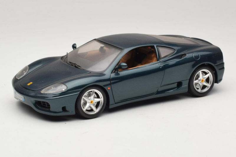 Ferrari 360 Modena Donkergroen Metallic Bburago 1:18 3358-G2 Metaal