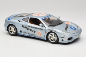 Ferrari 360 Modena Expert #1 Zilver Bburago 1:18 3348-S1 Metaal — afbeelding 6 van 8