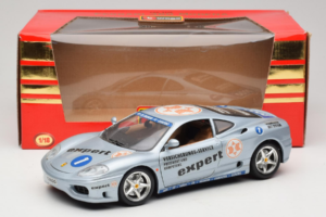 Ferrari 360 Modena Expert #1 Zilver Bburago 1:18 3348-S1 Metaal — afbeelding 8 van 8