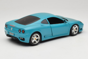 Ferrari 360 Modena Migros Limited Edition 333 stuks Blauw Bburago 1:18 3358-G1 Metaal — afbeelding 3 van 8