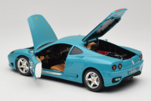 Ferrari 360 Modena Migros Limited Edition 333 stuks Blauw Bburago 1:18 3358-G1 Metaal — afbeelding 5 van 8