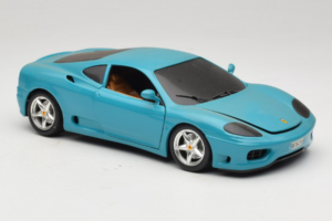 Ferrari 360 Modena Migros Limited Edition 333 stuks Blauw Bburago 1:18 3358-G1 Metaal — afbeelding 6 van 8