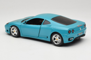 Ferrari 360 Modena Migros Limited Edition 333 stuks Blauw Bburago 1:18 3358-G1 Metaal — afbeelding 7 van 8