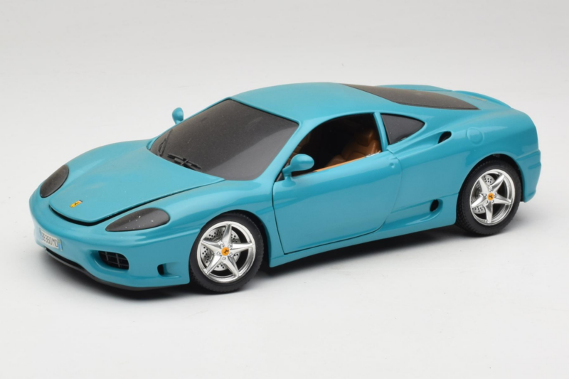 Ferrari 360 Modena Migros Limited Edition 333 stuks Blauw Bburago 1:18 3358-G1 Metaal