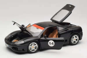 Ferrari 360 Modena #14 Zwart Limited Edition Bburago 1:18 3368-B1 Metaal — afbeelding 2 van 8