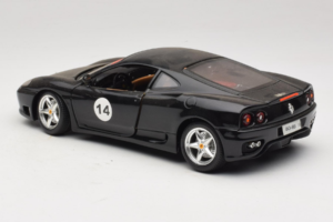 Ferrari 360 Modena #14 Zwart Limited Edition Bburago 1:18 3368-B1 Metaal — afbeelding 7 van 8