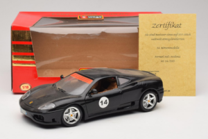 Ferrari 360 Modena #14 Zwart Limited Edition Bburago 1:18 3368-B1 Metaal — afbeelding 8 van 8