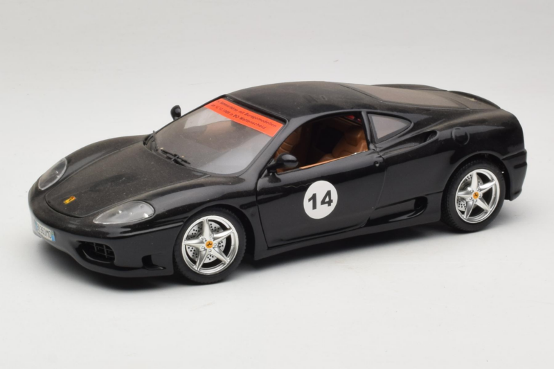 Ferrari 360 Modena #14 Zwart Limited Edition Bburago 1:18 3368-B1 Metaal