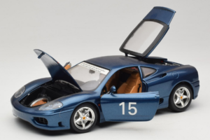 Ferrari 360 Modena #15 Limited Edition Blauw Metallic Bburago 1:18 3358-F1 Metaal — afbeelding 2 van 8
