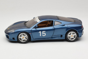 Ferrari 360 Modena #15 Limited Edition Blauw Metallic Bburago 1:18 3358-F1 Metaal — afbeelding 4 van 8