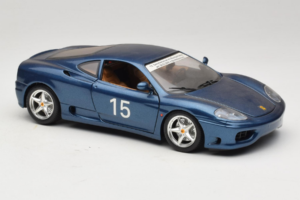 Ferrari 360 Modena #15 Limited Edition Blauw Metallic Bburago 1:18 3358-F1 Metaal — afbeelding 6 van 8