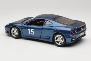 Ferrari 360 Modena #15 Limited Edition Blauw Metallic Bburago 1:18 3358-F1 Metaal — afbeelding 7 van 8