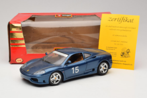 Ferrari 360 Modena #15 Limited Edition Blauw Metallic Bburago 1:18 3358-F1 Metaal — afbeelding 8 van 8