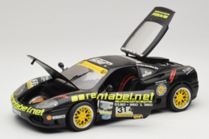 Ferrari 360 Modena Rentabel #314 Gagliardi Zwart Bburago 1:18 3378-B1 Metaal — afbeelding 2 van 8