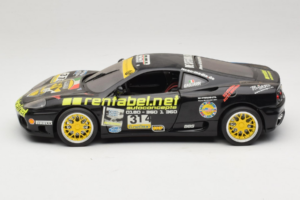 Ferrari 360 Modena Rentabel #314 Gagliardi Zwart Bburago 1:18 3378-B1 Metaal — afbeelding 4 van 8