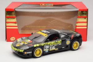 Ferrari 360 Modena Rentabel #314 Gagliardi Zwart Bburago 1:18 3378-B1 Metaal — afbeelding 8 van 8