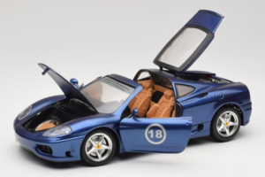 Ferrari 360 Modena Targa Limited Edition 333 stuks Paars Metallic Bburago 1:18 3348-F1 Metaal — afbeelding 2 van 8