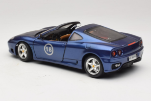 Ferrari 360 Modena Targa Limited Edition 333 stuks Paars Metallic Bburago 1:18 3348-F1 Metaal — afbeelding 7 van 8