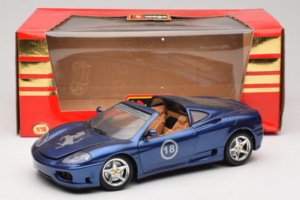 Ferrari 360 Modena Targa Limited Edition 333 stuks Paars Metallic Bburago 1:18 3348-F1 Metaal — afbeelding 8 van 8