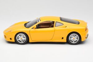 Ferrari 360 Modena Geel Bburago 1:18 3368 Metaal — afbeelding 4 van 8
