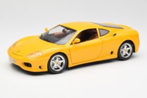 Ferrari 360 Modena Geel Bburago 1:18 3368 Metaal
