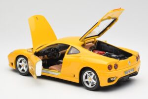 Ferrari 360 Modena Geel Bburago 1:18 3368 Metaal — afbeelding 5 van 8