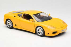 Ferrari 360 Modena Geel Bburago 1:18 3368 Metaal — afbeelding 6 van 8