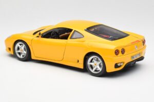 Ferrari 360 Modena Geel Bburago 1:18 3368 Metaal — afbeelding 7 van 8