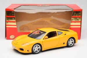 Ferrari 360 Modena Geel Bburago 1:18 3368 Metaal — afbeelding 8 van 8