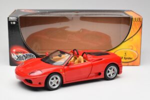 Ferrari 360 Spider Rood Hot Wheels 1:18 57310 Metaal — afbeelding 8 van 8