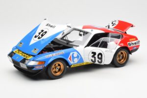 Ferrari 365 GTB/4 #39 J-C. Andruet / Lena 24 Hours of Le Mans 1972 Kyosho 1:18 08164E Metaal — afbeelding 2 van 8
