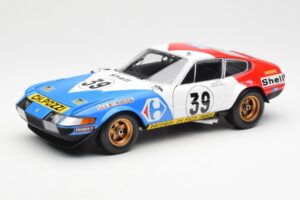 Ferrari 365 GTB/4 #39 J-C. Andruet / Lena 24 Hours of Le Mans 1972 Kyosho 1:18 08164E Metaal