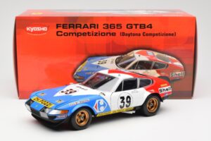 Ferrari 365 GTB/4 #39 J-C. Andruet / Lena 24 Hours of Le Mans 1972 Kyosho 1:18 08164E Metaal — afbeelding 8 van 8