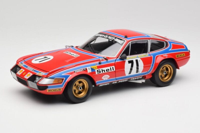 Ferrari 365 GTB4 Competizione #71 24 Hours of Le Mans 1974 Kyosho 1:18 08164A Metaal