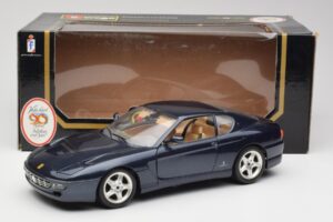 Ferrari 456 GT Blauw Bburago 1:18 3036 Metaal — afbeelding 2 van 8