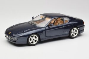 Ferrari 456 GT Blauw Bburago 1:18 3036 Metaal