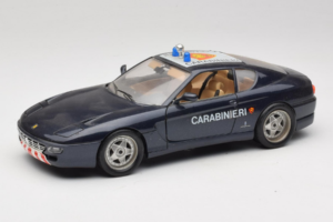 Ferrari 456 GT Carabinieri Zwart Bburago 1:18 3036-B3 Metaal