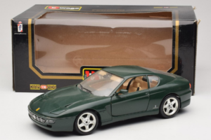 Ferrari 456 GT Donkergroen Bburago 1:18 3046-GR1 Metaal — afbeelding 8 van 8