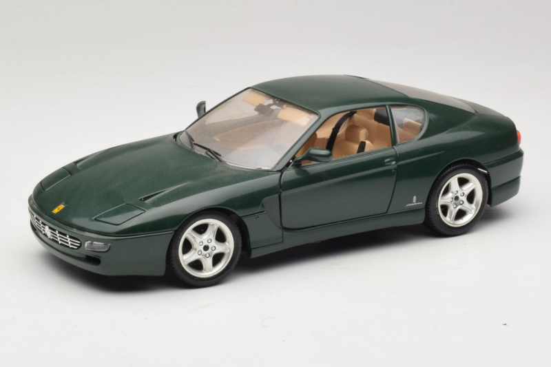 Ferrari 456 GT Donkergroen Bburago 1:18 3046-GR1 Metaal