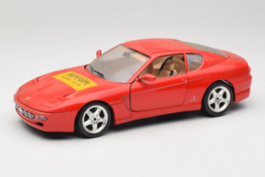 Ferrari 456 GT Ferrari Model Club Rood Bburago 1:18 3036-P1 Metaal